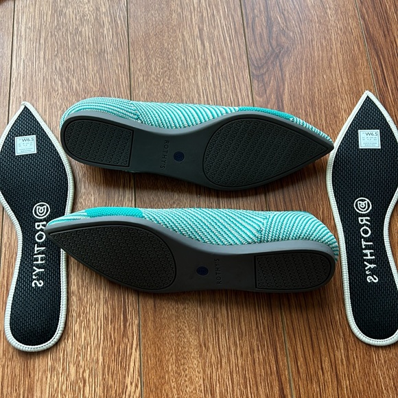Rothy’s The Point Calypso Teal 6.5 EUC - Picture 9 of 10